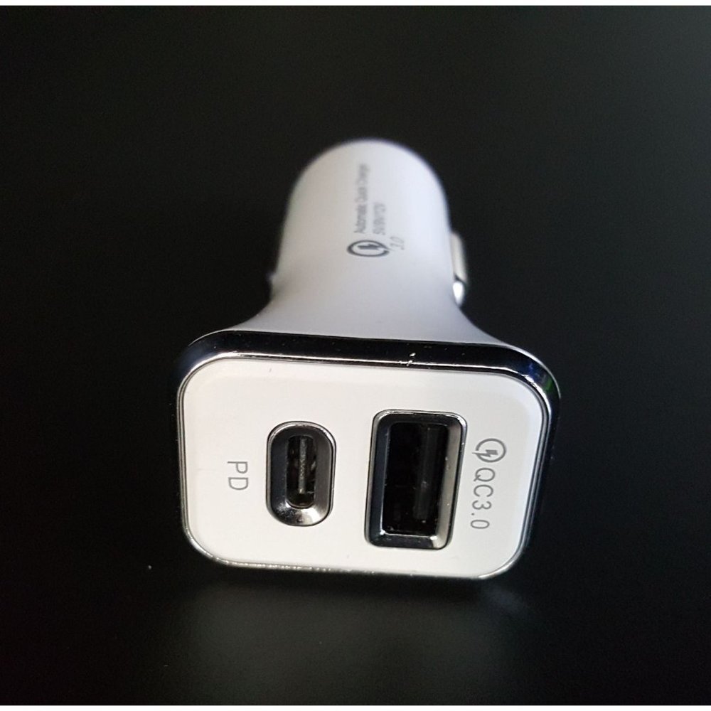 Fast PD Car Charger Dual Port Type C and USB A Port